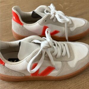 Bright Orange Veja Sneakers